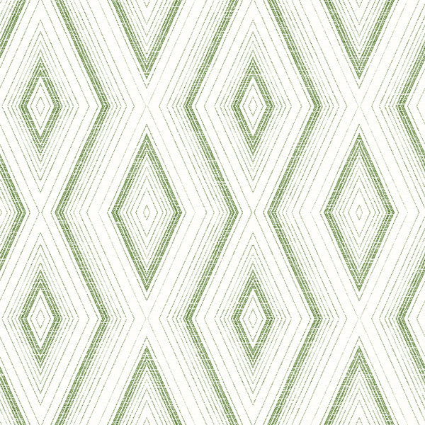Purchase 3120-13662 Sanibel, Santa Cruz Green Geometric by Chesapeake Wallpaper