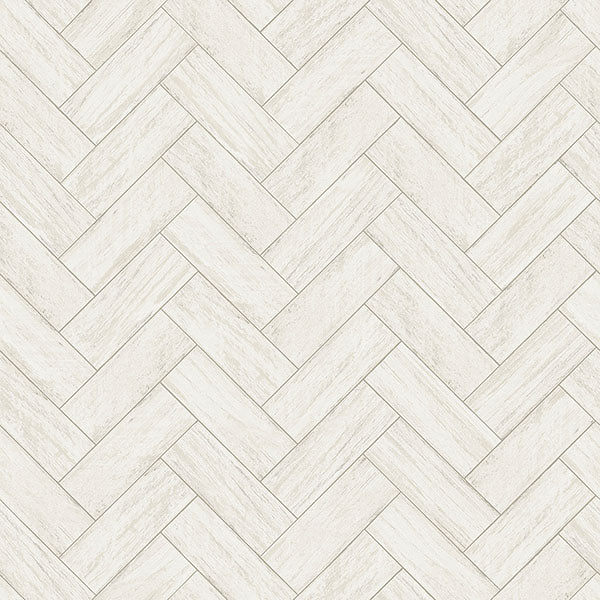 Purchase 3122-10100 Flora and Fauna Kaliko White Wood Herringbone by Chesapeake Wallpaper