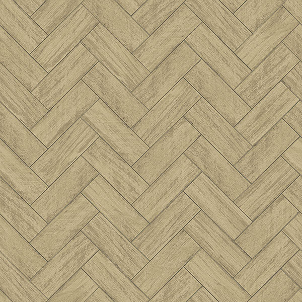 Purchase 3122-10105 Flora and Fauna Kaliko Neutral Wood Herringbone by Chesapeake Wallpaper
