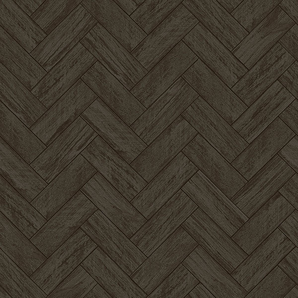 Purchase 3122-10110 Flora and Fauna Kaliko Charcoal Wood Herringbone by Chesapeake Wallpaper