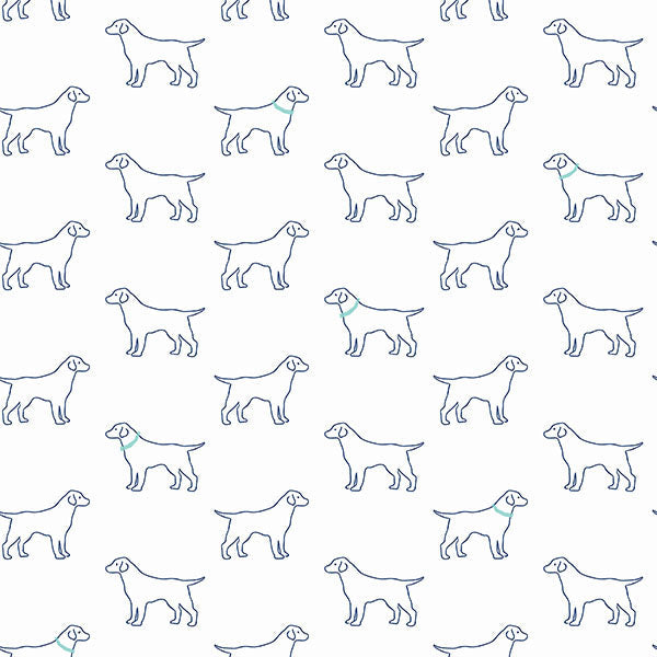 Purchase 3122-10404 Flora and Fauna Yoop Off-White Dog by Chesapeake Wallpaper