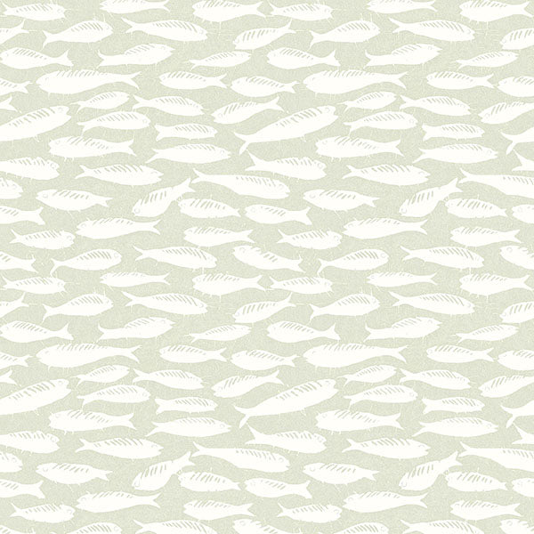 Purchase 3122-10514 Flora and Fauna Nunkie Sage Sardine by Chesapeake Wallpaper
