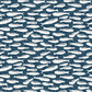 Purchase 3122-10522 Flora and Fauna Nunkie Navy Sardine by Chesapeake Wallpaper