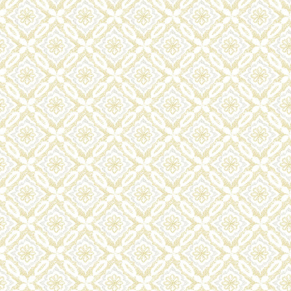 Purchase 3122-10703 Flora and Fauna Hugson Yellow Quilted Damask by Chesapeake Wallpaper