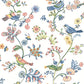 Purchase 3122-10801 Flora and Fauna Jinjur Multicolor Bird Trail by Chesapeake Wallpaper
