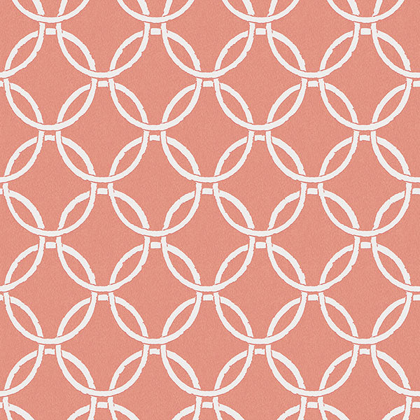 Purchase 3122-11001 Flora and Fauna Quelala Coral Ring Ogee by Chesapeake Wallpaper