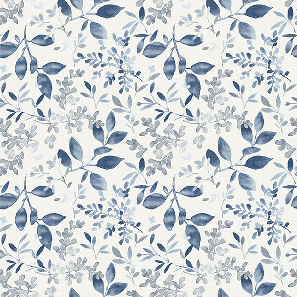 Purchase 3122-11102 Flora and Fauna Tinker Navy Woodland Botanical by Chesapeake Wallpaper