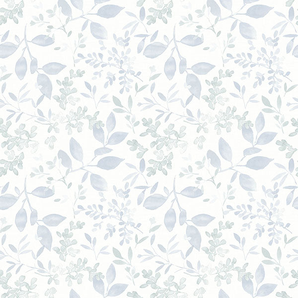 Purchase 3122-11112 Flora and Fauna Tinker Light Blue Woodland Botanical by Chesapeake Wallpaper