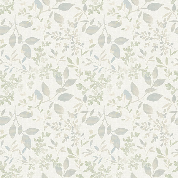 Purchase 3122-11114 Flora and Fauna Tinker Teal Woodland Botanical by Chesapeake Wallpaper