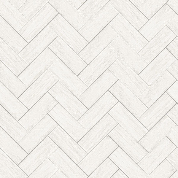 Purchase 3123-10100 Homestead, Kaliko White Wood Herringbone by Chesapeake Wallpaper