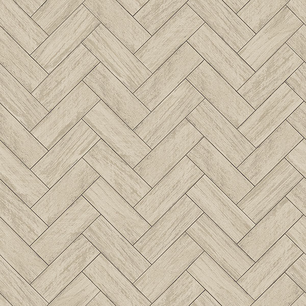 Purchase 3123-10105 Homestead, Kaliko Taupe Wood Herringbone by Chesapeake Wallpaper