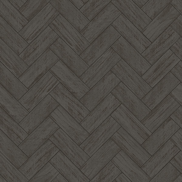 Purchase 3123-10110 Homestead, Kaliko Dark Grey Wood Herringbone by Chesapeake Wallpaper