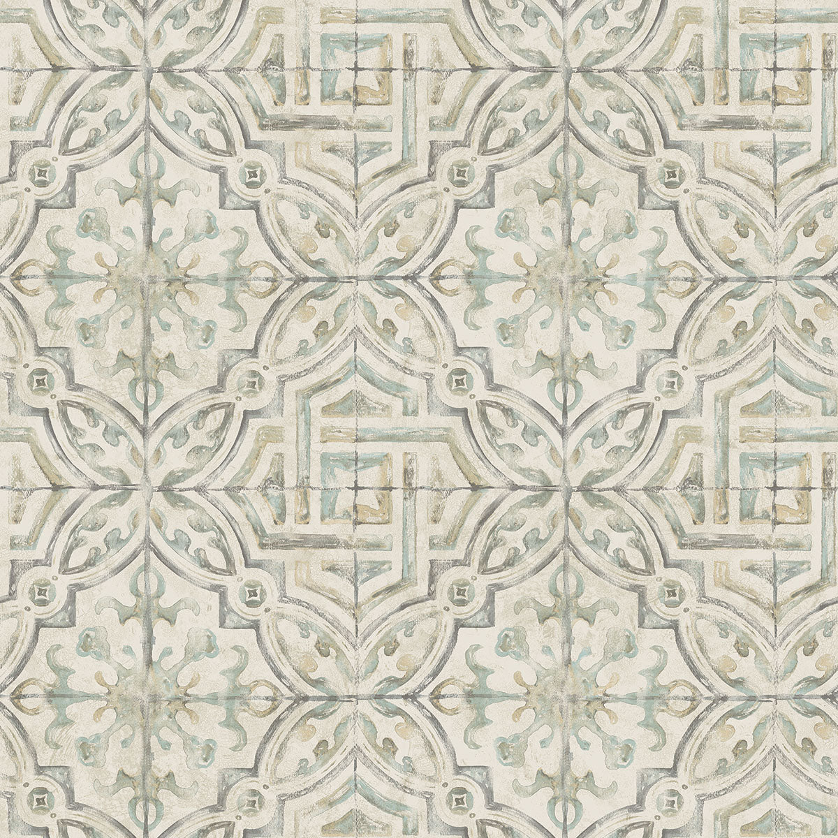 Purchase 3123-12335 Homestead, Sonoma Grey Spanish Tile by Chesapeake Wallpaper