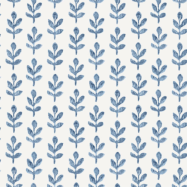 Purchase 3123-13841 Homestead, Whiskers Blue Leaf by Chesapeake Wallpaper
