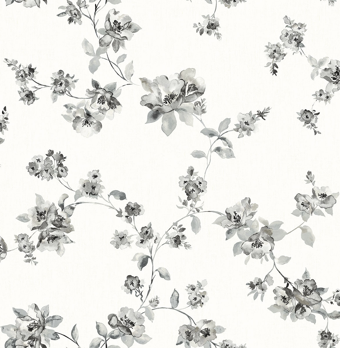 Purchase 3123-24482 Homestead, Cyrus Charcoal Festive Floral by Chesapeake Wallpaper
