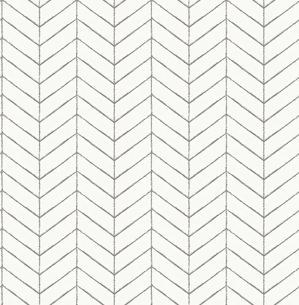 Purchase 3123-25097 Homestead, Bison Dark Grey Herringbone by Chesapeake Wallpaper