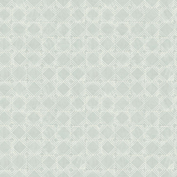 Purchase 3125-72308 Chesapeake Wallpaper, Button Block Aqua Geometric - Kinfolk