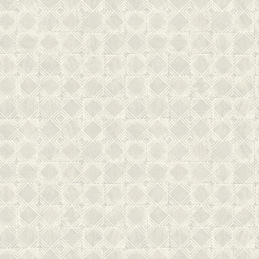 Purchase 3125-72309 Chesapeake Wallpaper, Button Block Light Grey Geometric - Kinfolk