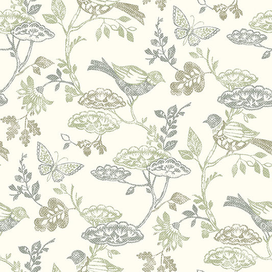 Purchase 3125-72315 Chesapeake Wallpaper, Malmo Green Trail - Kinfolk
