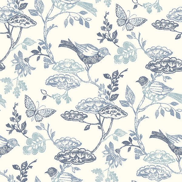 Purchase 3125-72316 Chesapeake Wallpaper, Malmo Blue Trail - Kinfolk
