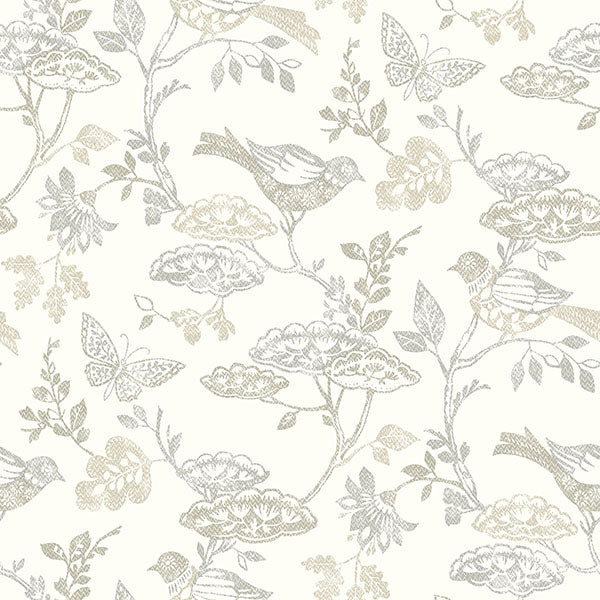 Purchase 3125-72317 Chesapeake Wallpaper, Malmo Grey Trail - Kinfolk