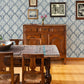 Purchase 3125-72337 Chesapeake Wallpaper, Mimir Blue Quilted Damask - Kinfolk12