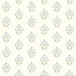 Purchase 3125-72351 Chesapeake Wallpaper, Kova Aquamarine Floral Crest - Kinfolk