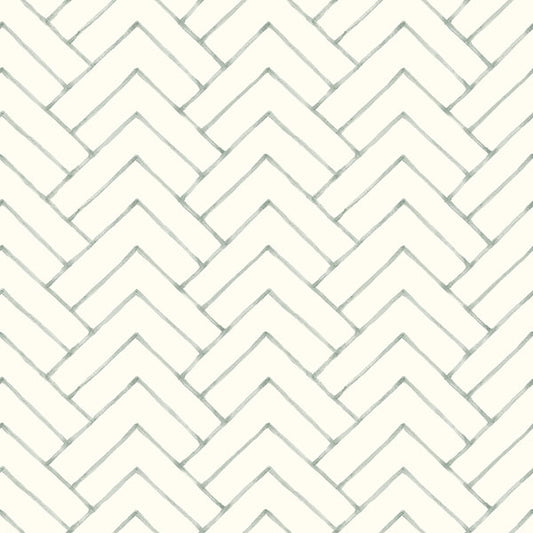 Purchase 3125-72362 Chesapeake Wallpaper, Oswin Teal Tiered Herringbone - Kinfolk