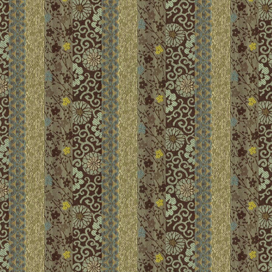 Sample 31559.635.0 Kamara Seaglass Brown Upholstery Botanical Foliage Fabric by Kravet Contract
