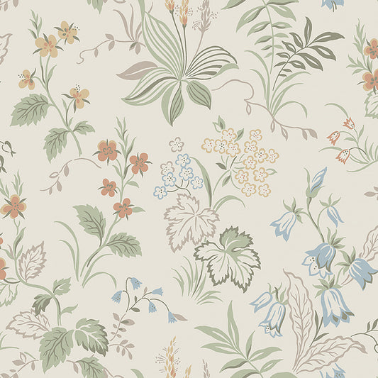 Purchase 3261 | Folklore, Ivory And Multi - Borastapeter Wallpaper