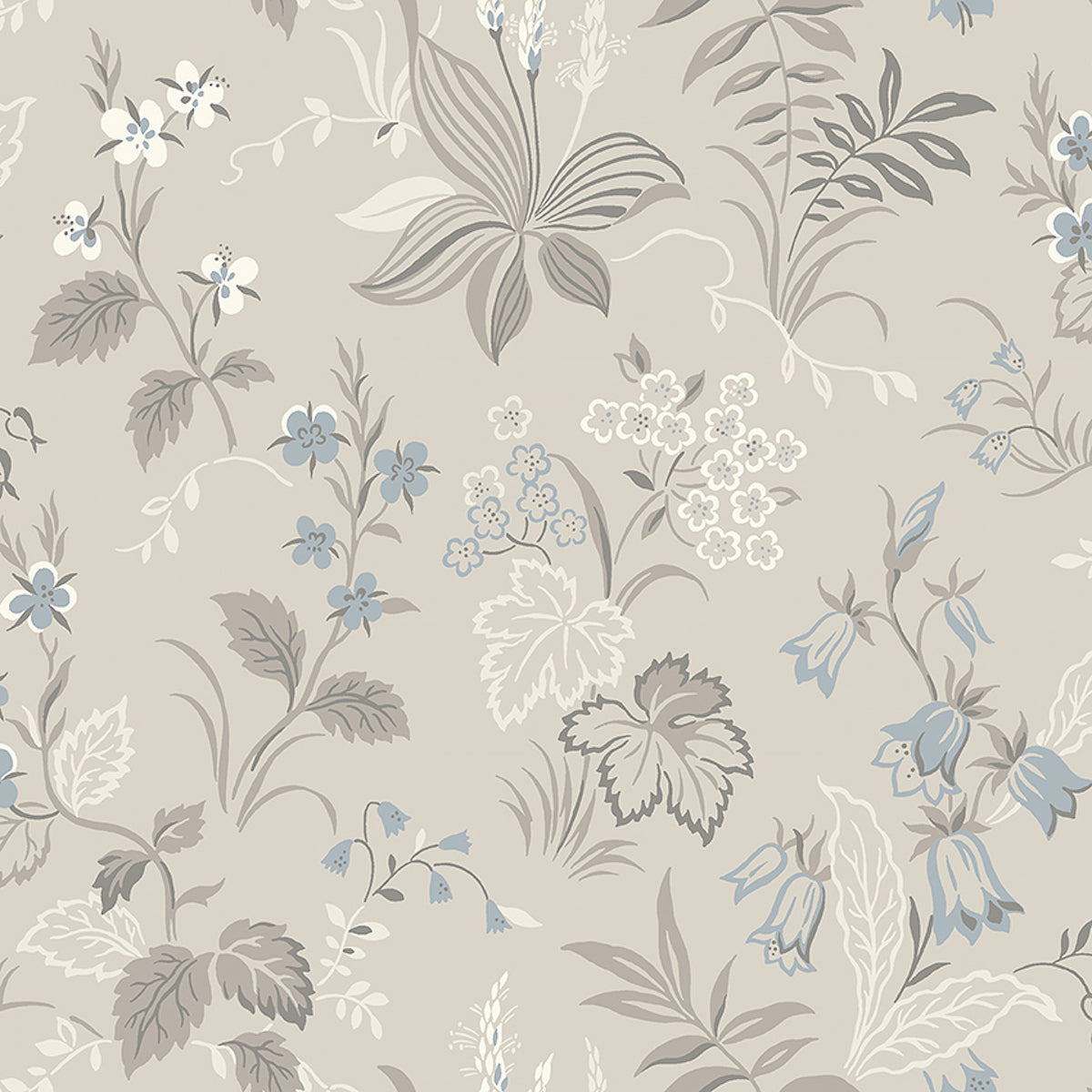 Purchase 3263 | Folklore, Dove And Blue - Borastapeter Wallpaper
