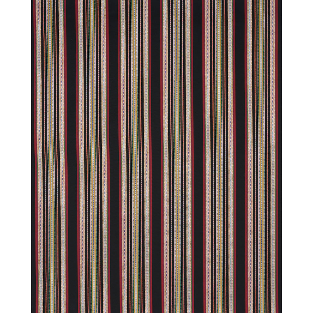 Purchase 3322025 | Wellington Stripe, Black - Schumacher Fabric