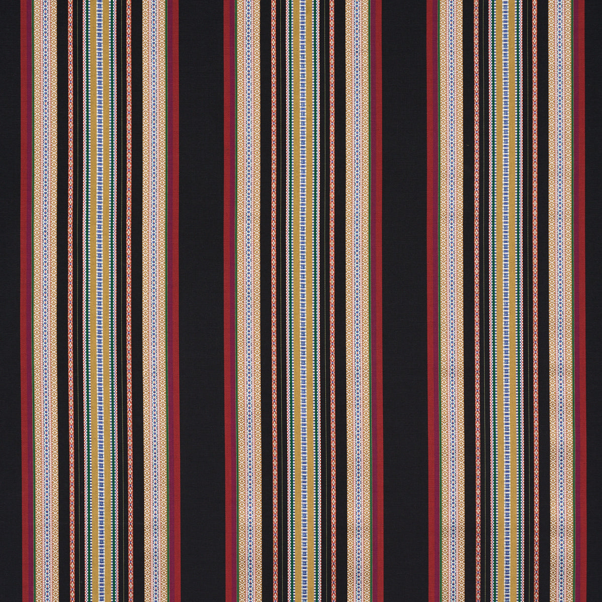 Purchase 3322025 | Wellington Stripe, Black - Schumacher Fabric