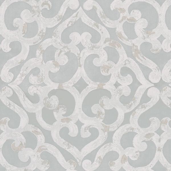 Sample 33799.16.0 Kurrajong Seaglass Beige Upholstery Lattice Scrollwork Fabric by Kravet Design