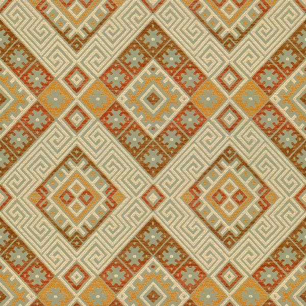 Sample 33813.615.0 Kassa Sagebrush Spa Upholstery Ethnic Fabric by Kravet Design