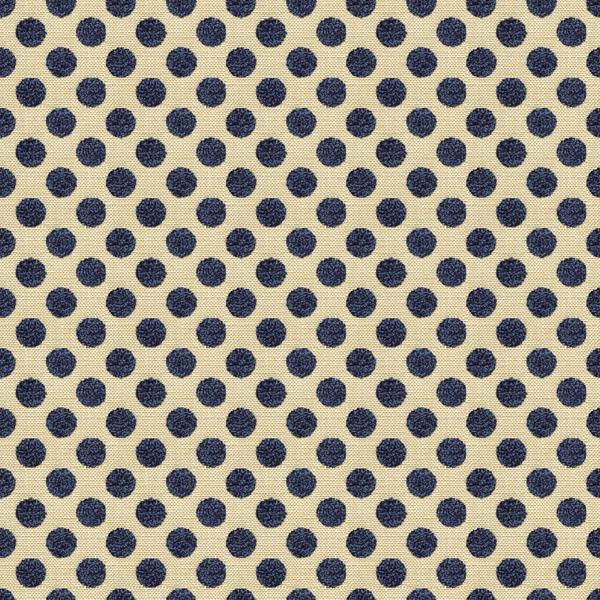 Sample 34070.516.0 Posie Dot Navy Beige Upholstery Dots Fabric by Kravet Design
