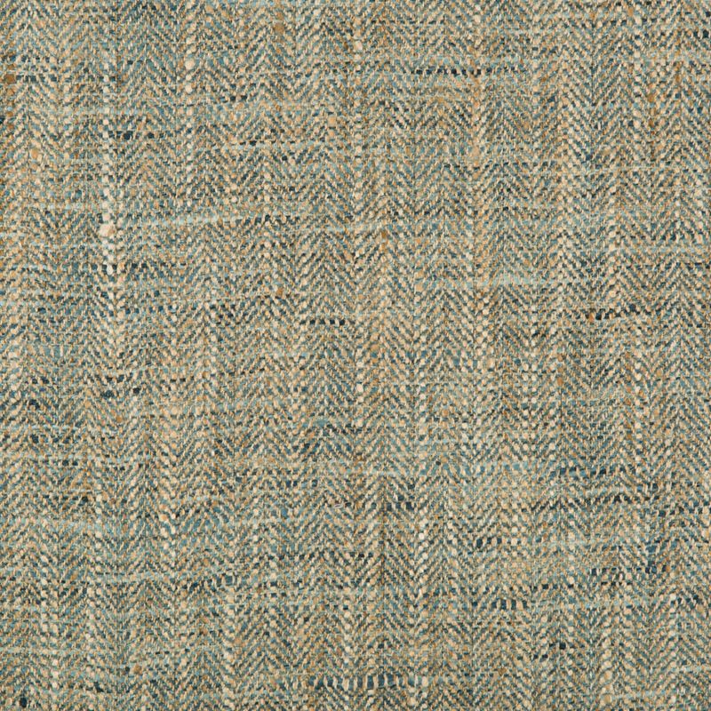 Sample 34088.1635.0 Indigo Multipurpose Herringbone Tweed Fabric by Kravet Basics