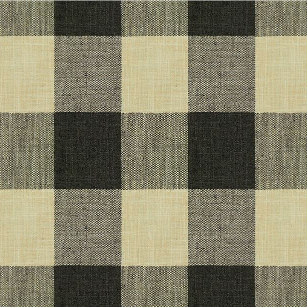 Sample 34090.81.0 Black Multipurpose Check Houndstooth Fabric by Kravet Basics