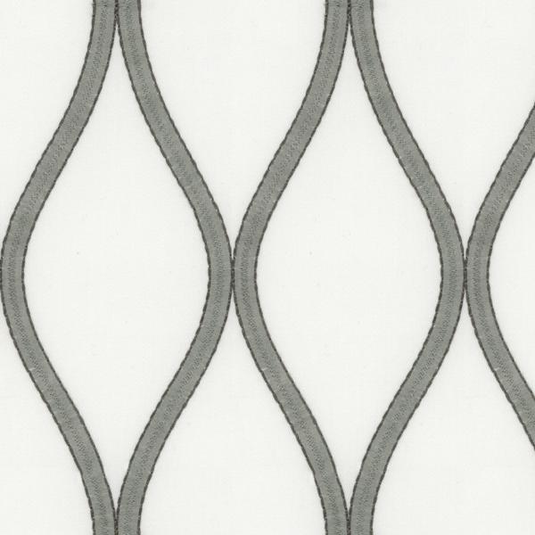 Sample 34198.11.0 Sofia Pebble Grey Upholstery Geometric Fabric by Kravet Design