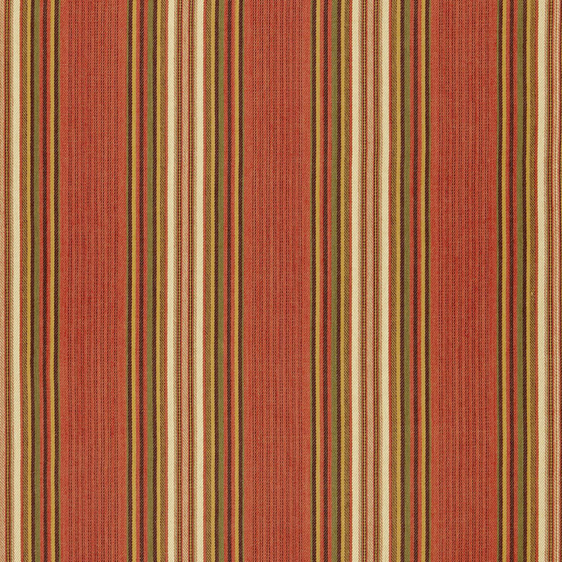 Select 3422003 Hamel Stripe Brick by Schumacher Fabric