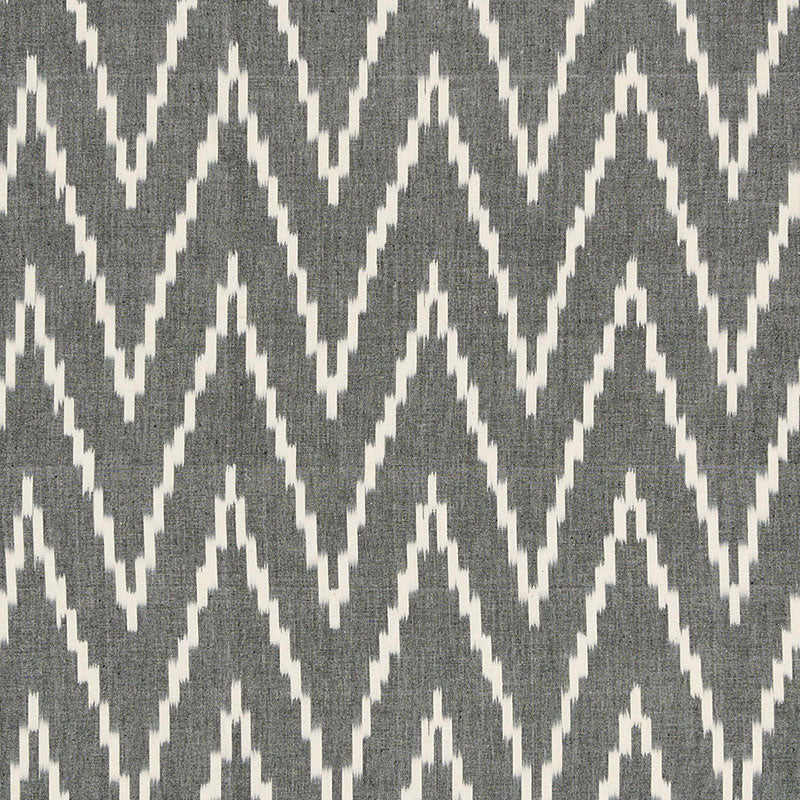 Looking 3470003 Kasari Ikat Graphite by Schumacher Fabric