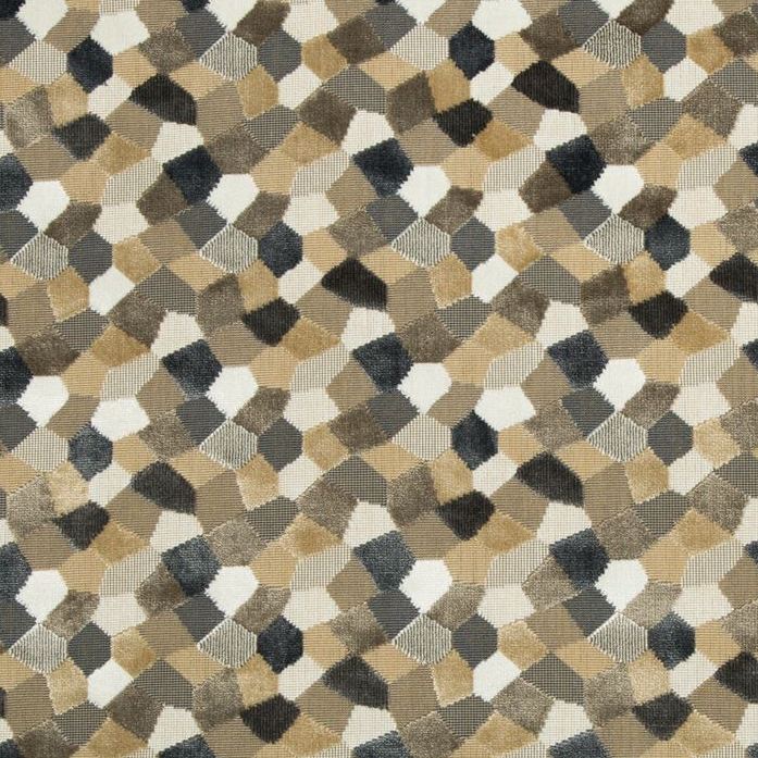 Sample 34783.1611.0 Modern Mosaic Sandstone Beige Upholstery Contemporary Fabric by Kravet Couture