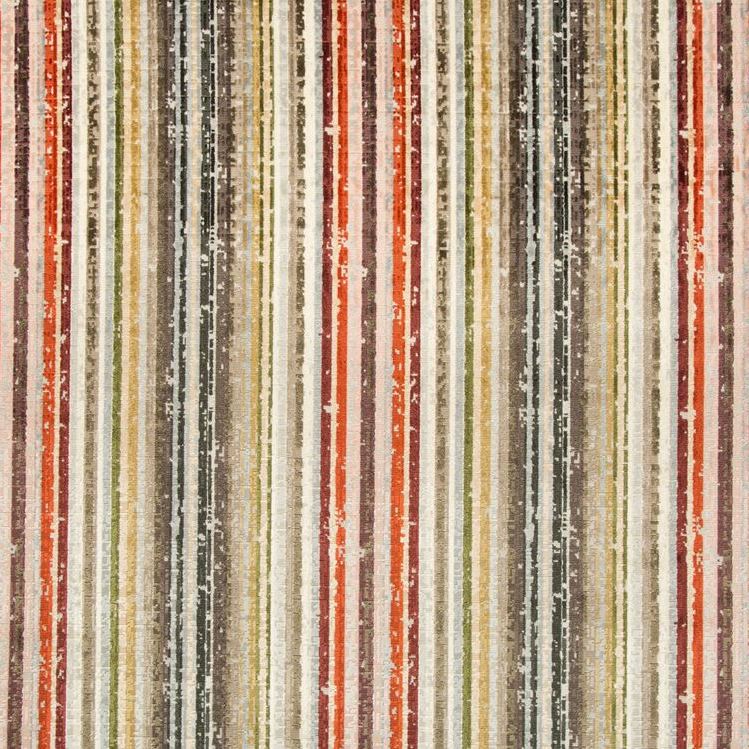 Sample 34786.624.0 Out Of Bounds Spice Rust Upholstery Stripes Fabric by Kravet Couture