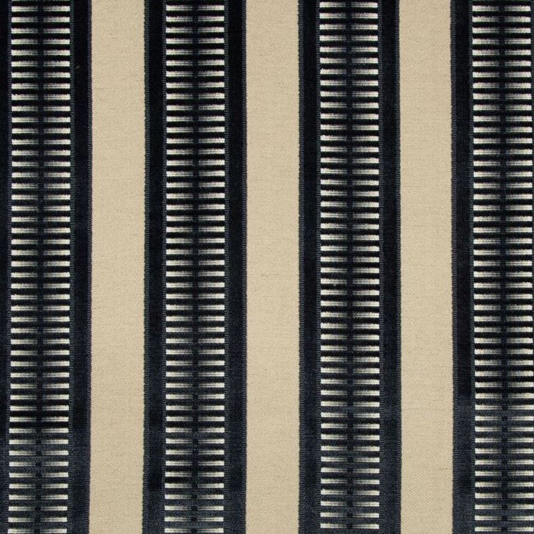 Sample 34790.50.0 Street Style Ink Indigo Upholstery Stripes Fabric by Kravet Couture