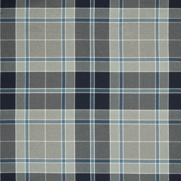 Sample 34793.511.0 Handsome Plaid Delft Grey Upholstery Plaid Fabric by Kravet Couture
