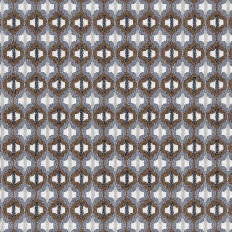 Sample 34794.516.0 Turned Out Tile Colonial Blue Blue Upholstery Contemporary Fabric by Kravet Couture