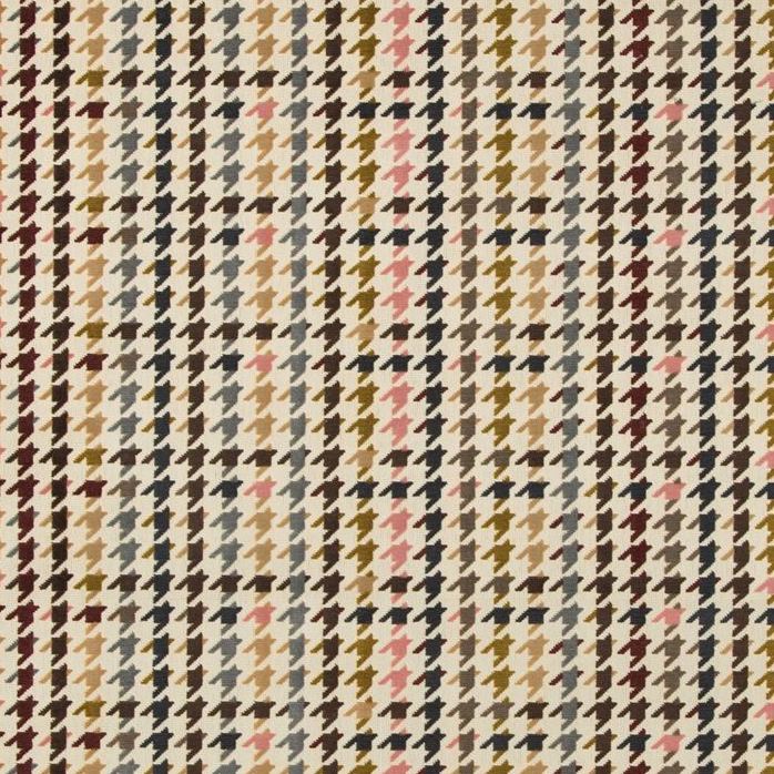 Sample 34914.1617.0 Dress Code Rouge Beige Upholstery Check Houndstooth Fabric by Kravet Couture