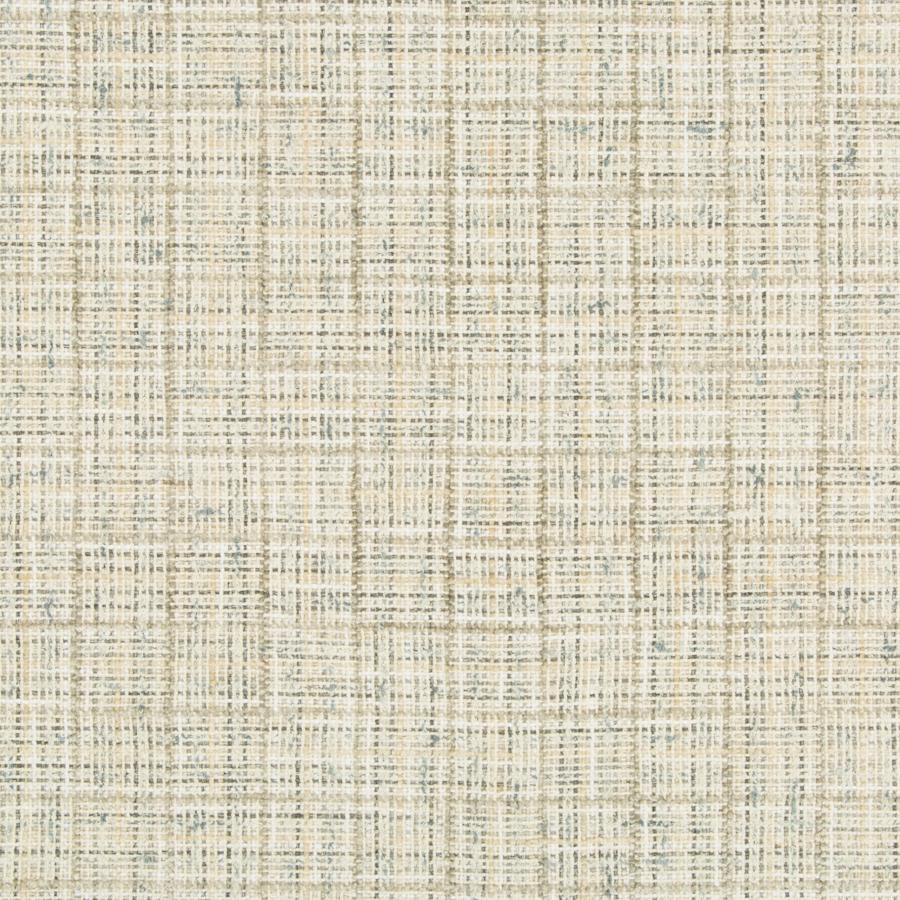 Sample 35188.1611.0 Wenthworth Check Alabaster White Upholstery Plaid Fabric by Kravet Couture