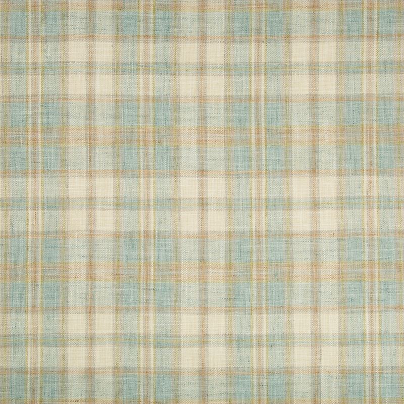 Sample 35194.1523.0 Light Blue Multipurpose Plaid Fabric by Kravet Basics