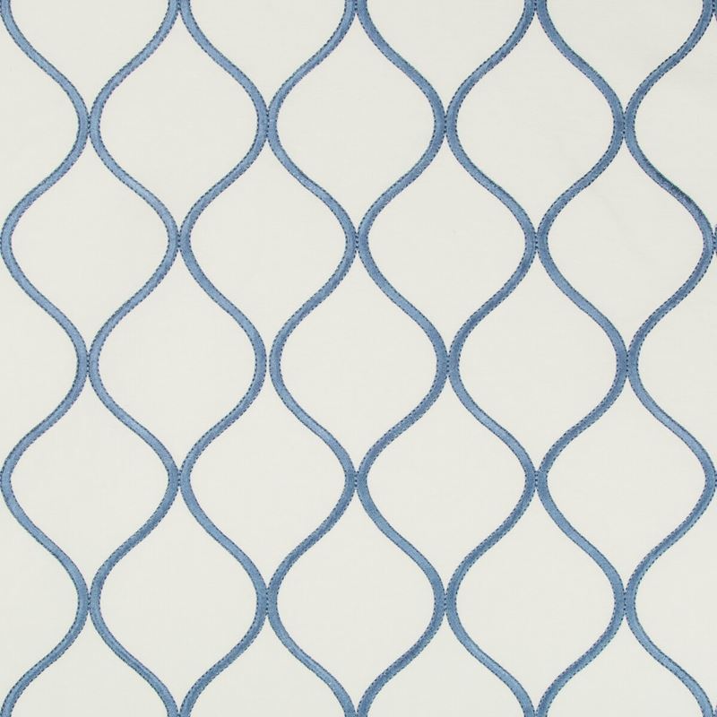 Sample 35210.15.0 White Multipurpose Lattice Scrollwork Fabric by Kravet Basics